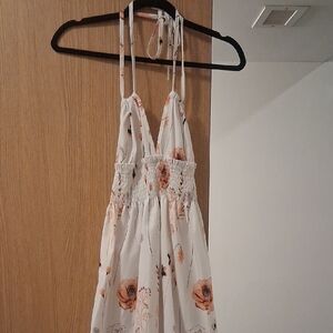 SHEIN Elegant Floral Halter Dress